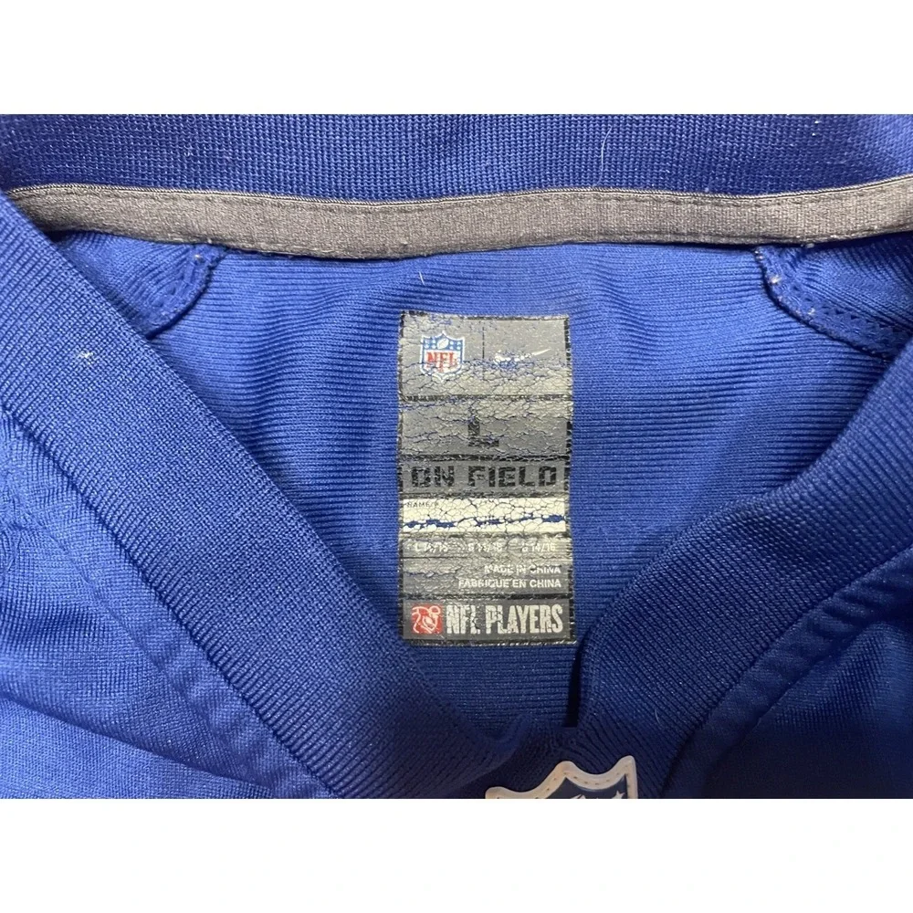 Nike New York Giants Victor Cruz 80 Jersey Kids Large‎ Blue NFL On Field